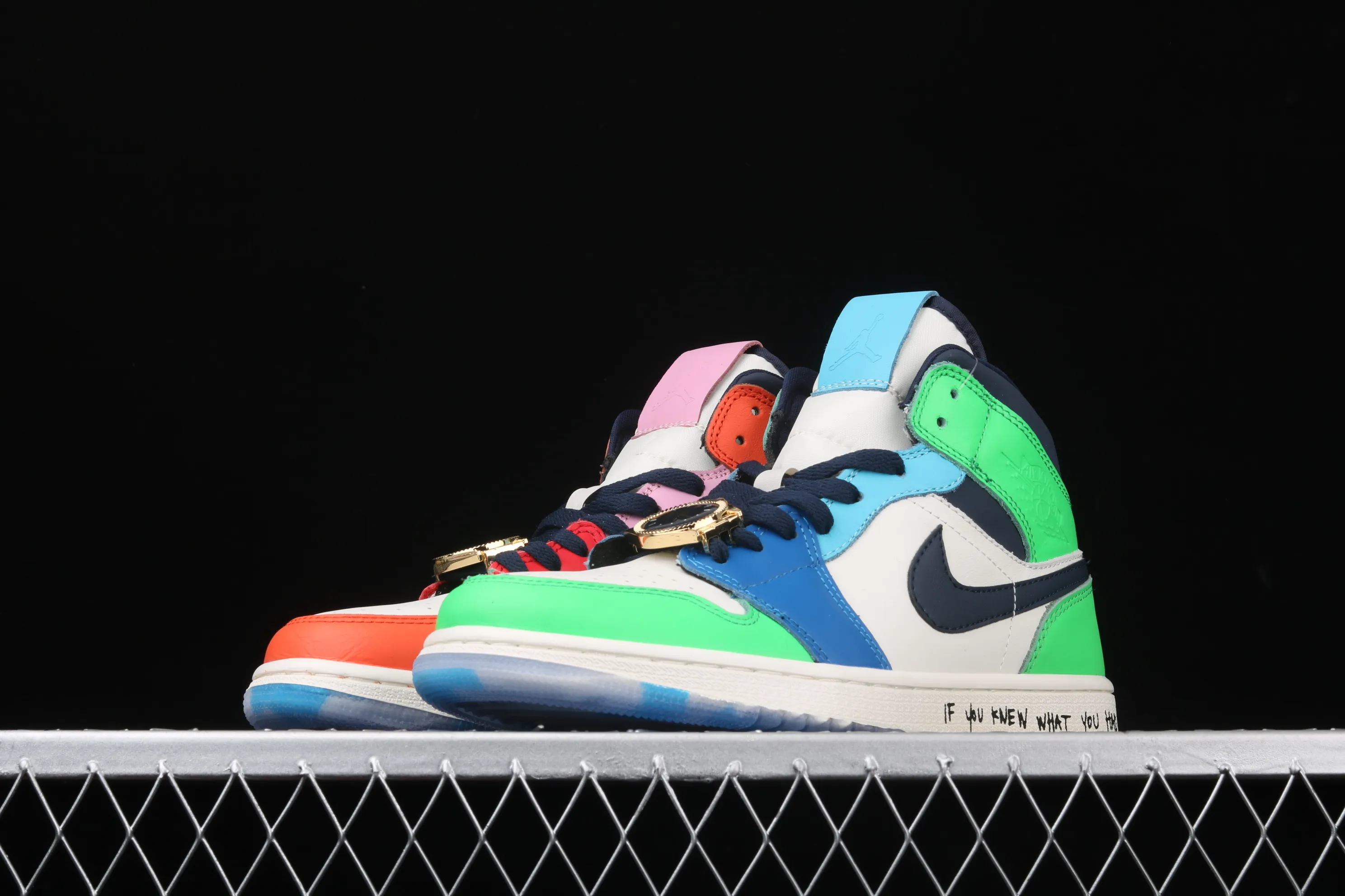All categories Air Jordan Jordan series basketball shoes Air Jordan 1 Mid Melody Ehsani x Air Jordan 1 Mid "Fearless" AJ1 Joe 1 watch orange and green mandarin duck CQ7629-100